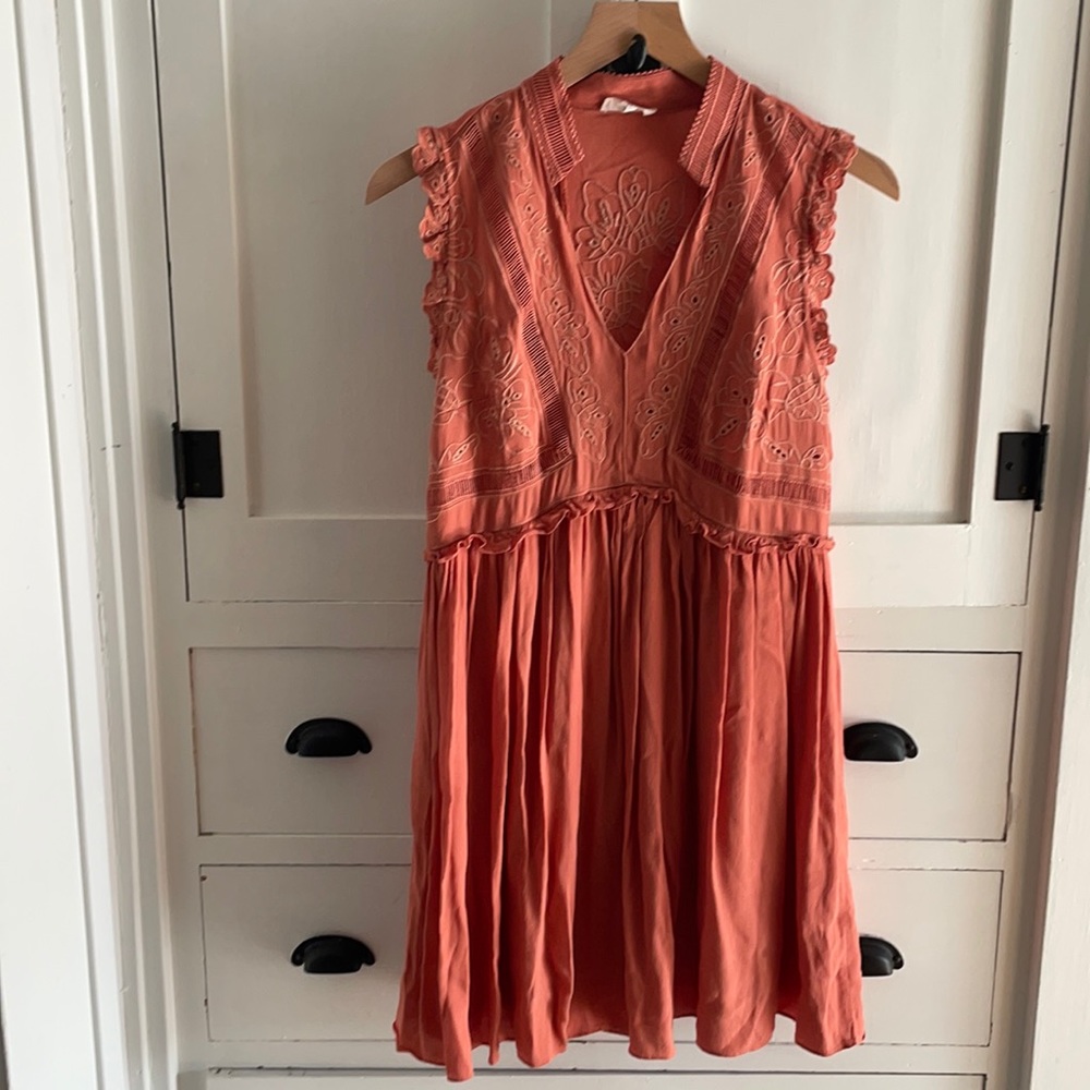 Orange tunic top